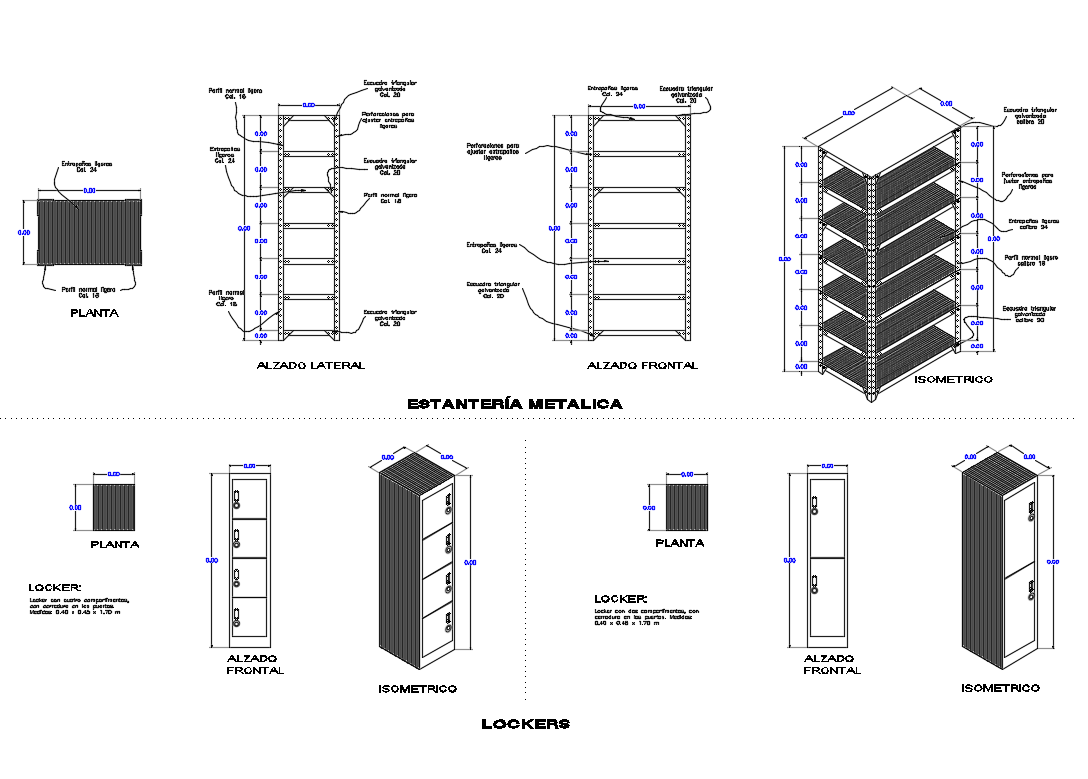 Metallic Structure Lockers Elevation Section And Plan Details Dwg File   Metallic Structure Lockers Elevation, Section And Plan Details Dwg File Sun Sep 2018 05 48 09 