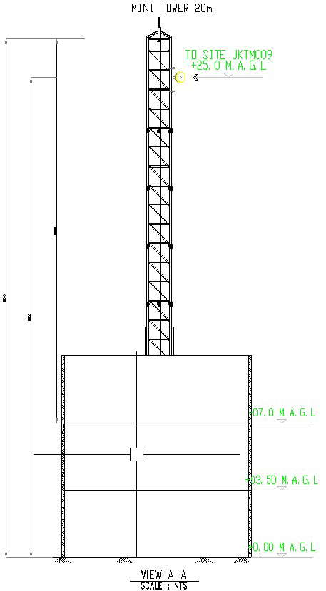 Mini tower design in detail AutoCAD drawing, dwg file, CAD file - Cadbull