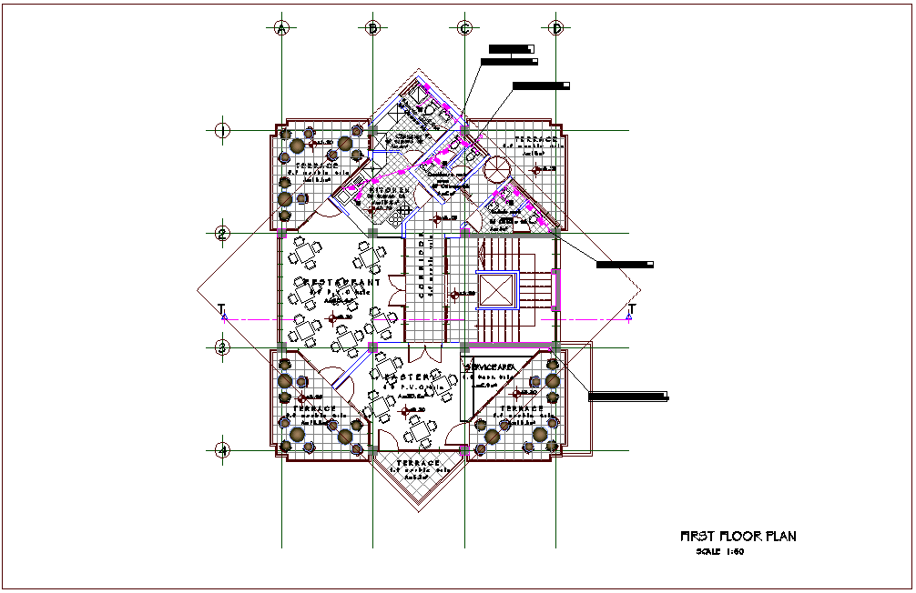 Mixed Use Building Layout Plan