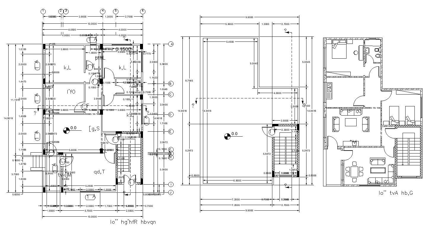 Modern House Building Design With Working Drawing Cadbull