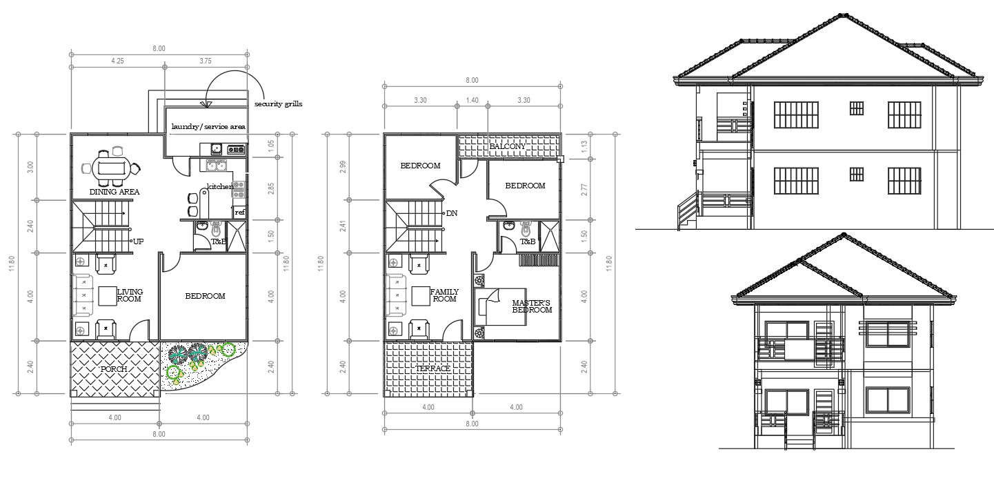 Modern House Details In AutoCAD File - Cadbull