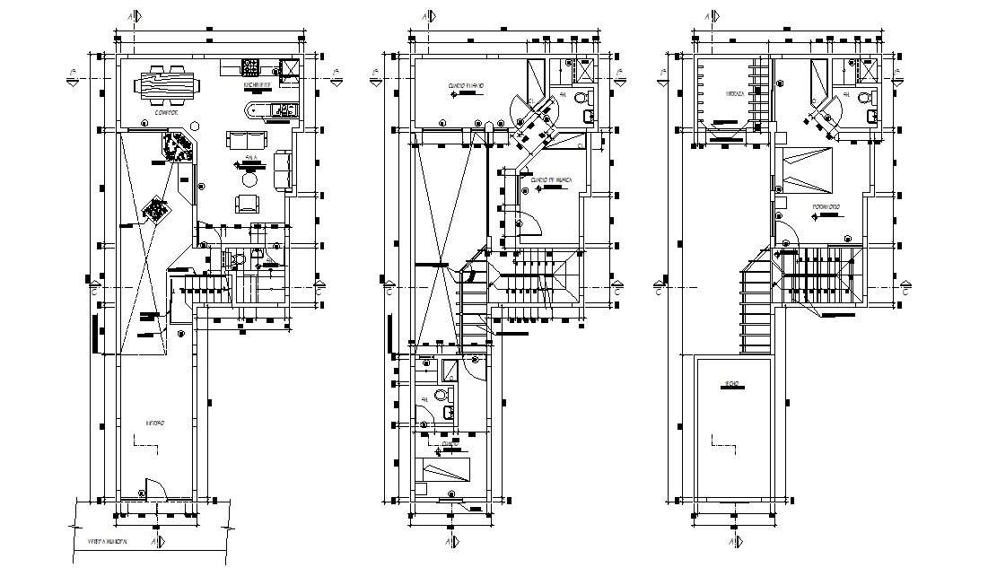 Modern Mansion House Plans AutoCAD drawing - Cadbull