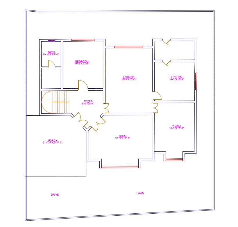 Modern Villa Plan - Cadbull