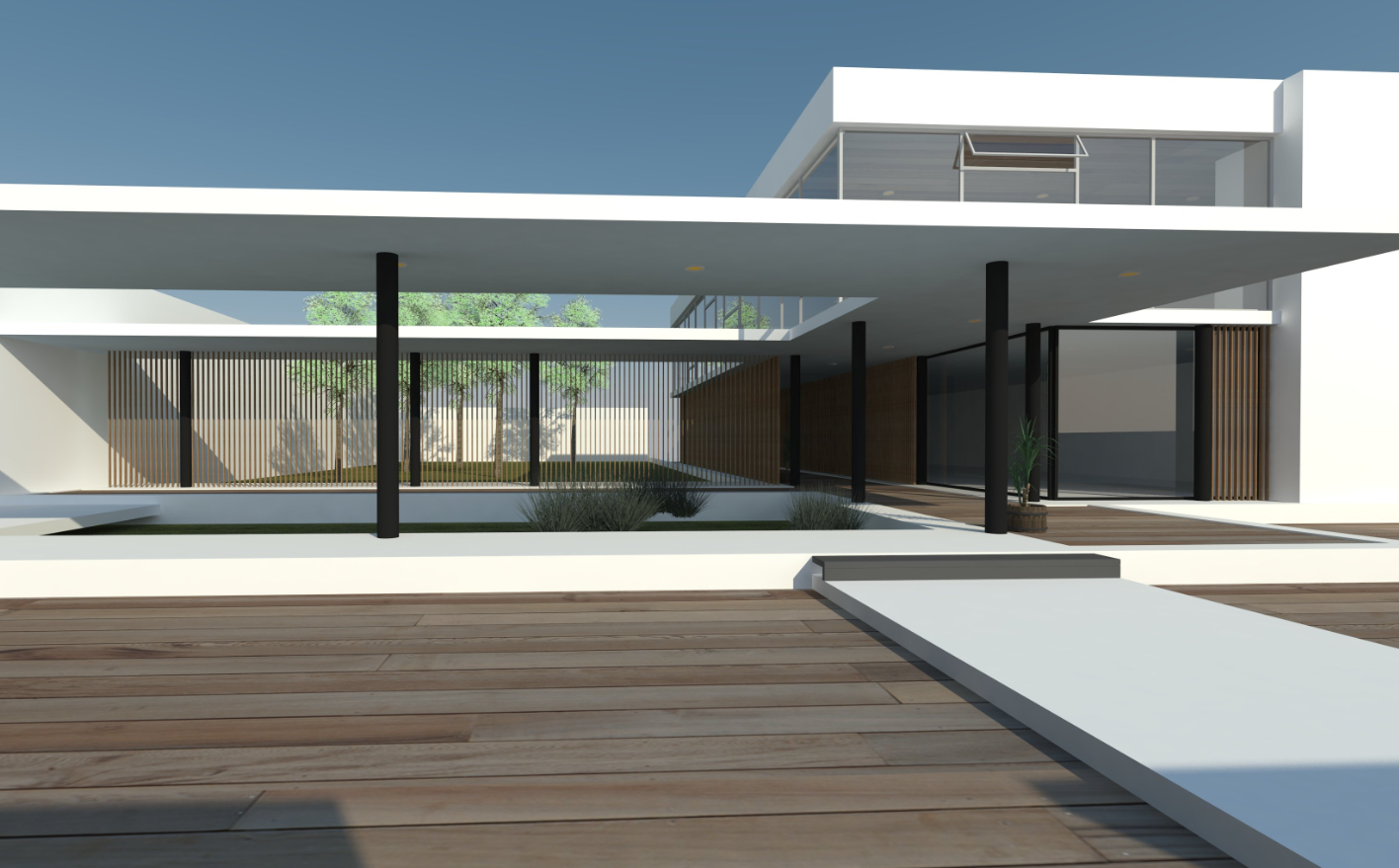 modern house sketchup