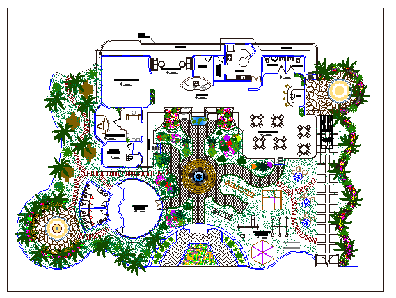 Modern Villa Landscaping And Layout Plan Details Dwg File | Images and ...