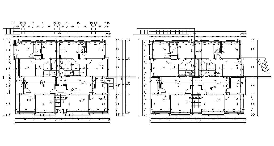 Modern Architecture Residential House Floor Plan - Cadbull