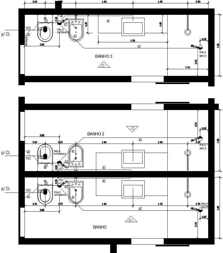 Modern house bathroom and wc design details layout AutoCAD file ,cad ...