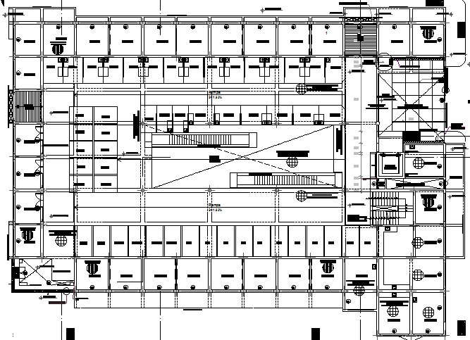 Moqua market architecture layout plan details dwg file - Cadbull