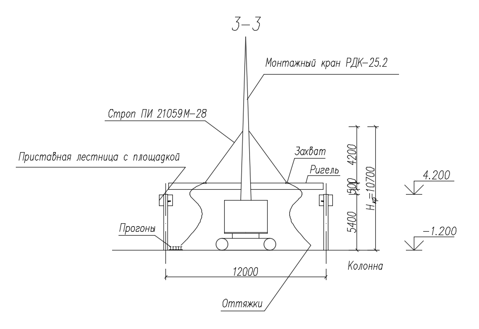 Movement of crane is given in this Autocad drawing file. Download now ...