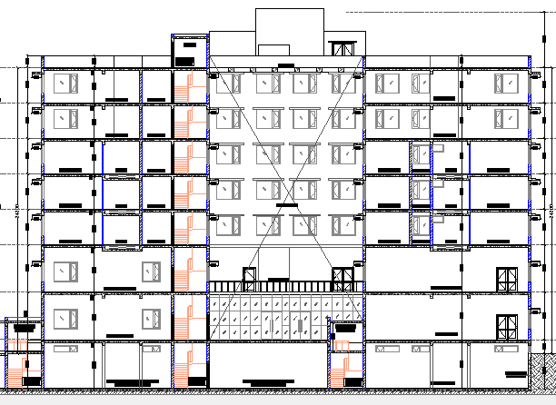 Multi Flooring Hotel Architecture Layout And Section Details Dwg File Cadbull