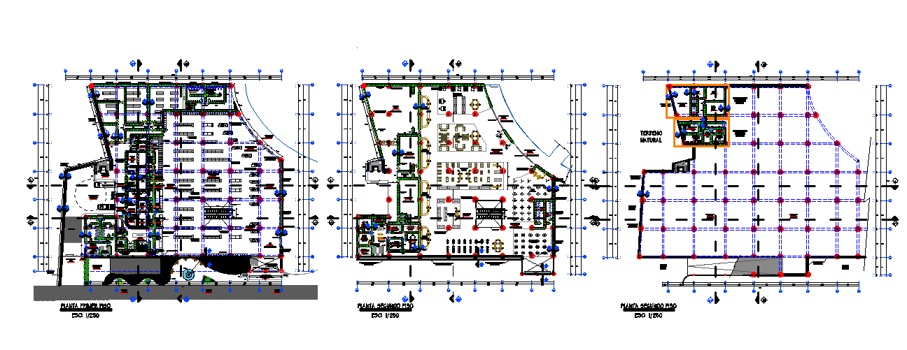 Multi specialist Hospital Design in DWG file - Cadbull