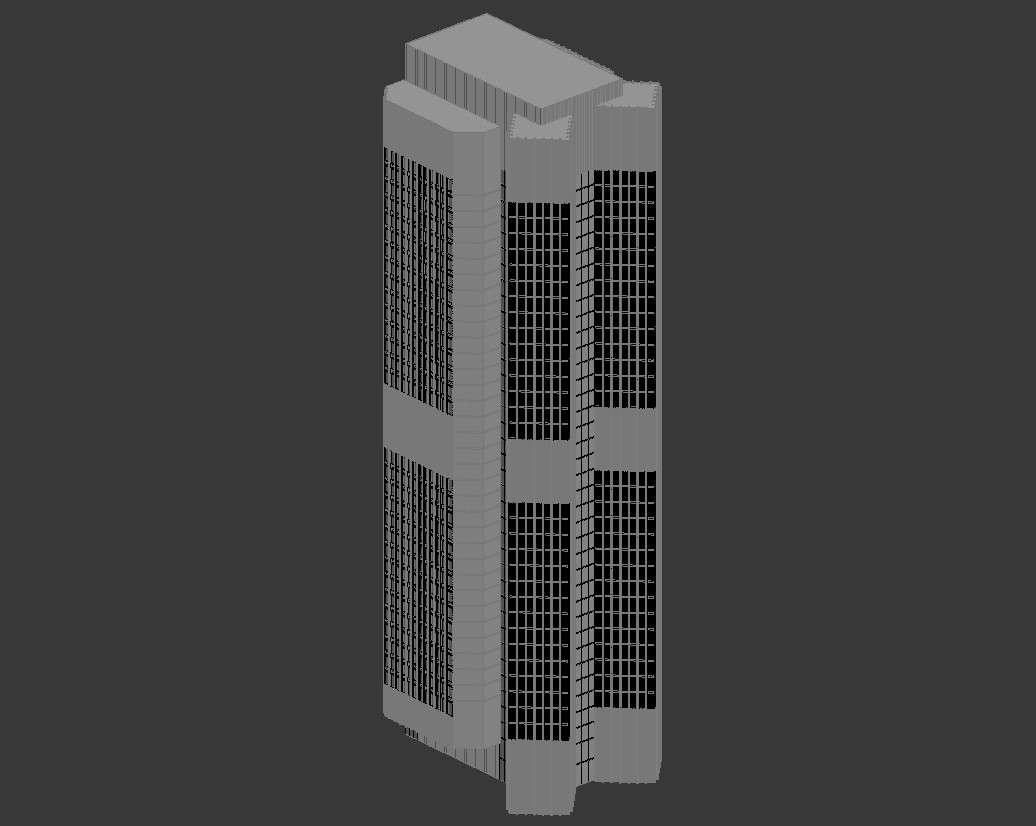 Detailed High Rise Building Complex 3d Model 3d Model Max Dxf 8444