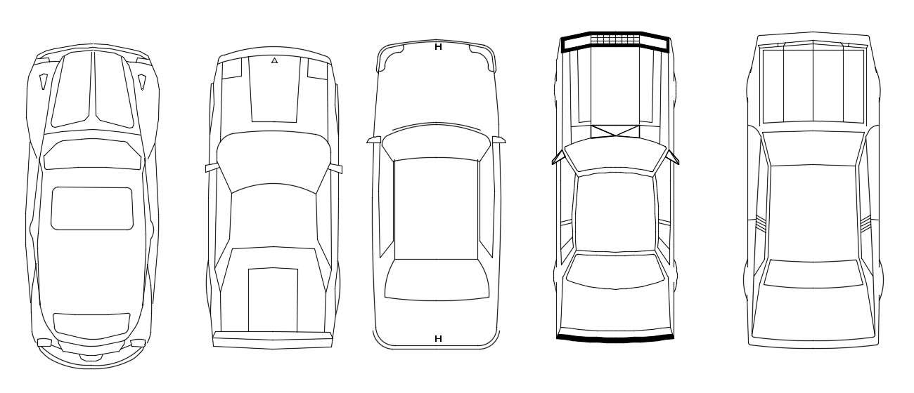 Multiple Car Vehicle Blocks Elevation Design 2d AutoCAD drawing Free ...