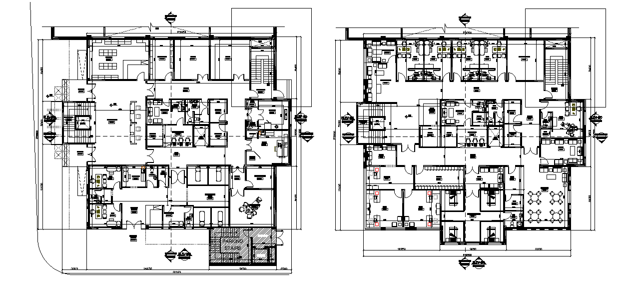 Multi specialist Hospital Floor Plan AutoCAD Drawing Download DWG File ...
