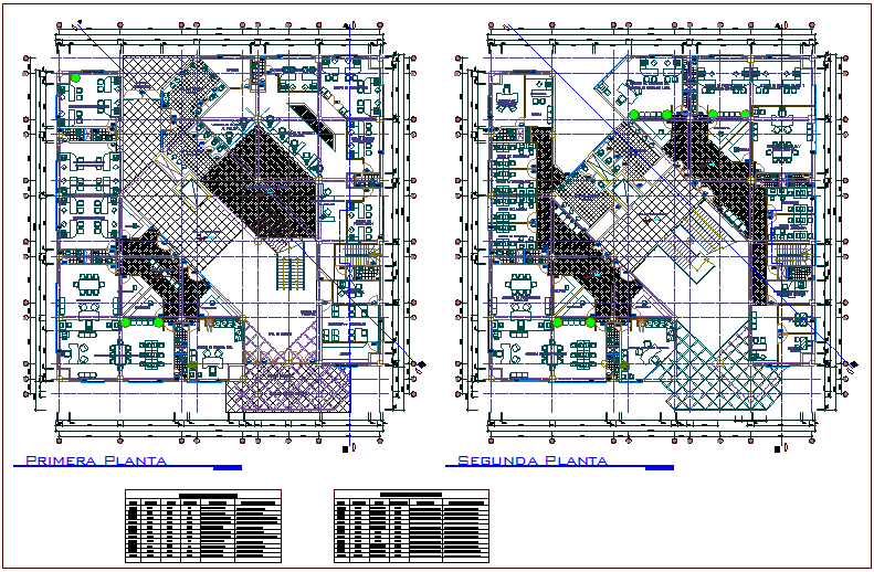 Municipal Building First And Second Floor Plan With Door And Window Detail Dwg File Cadbull