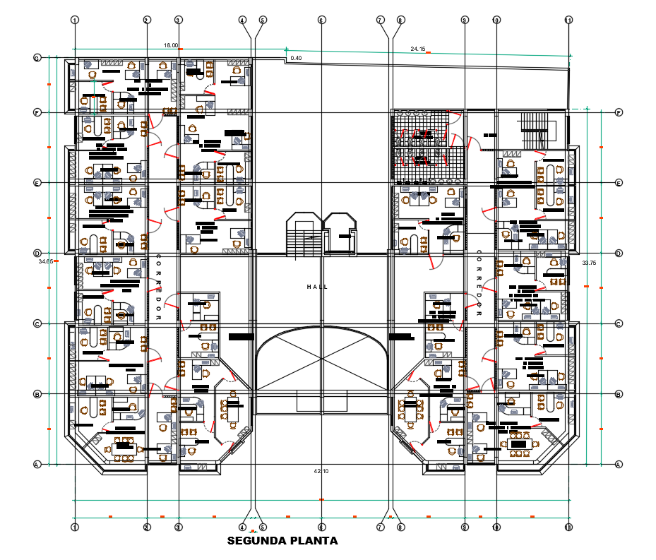 Municipal Corporation First Floor Plan Download DWG File - Cadbull