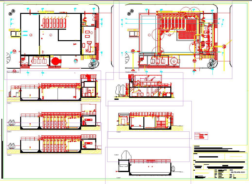 Municipality plant construction drawing is given in this file - Cadbull