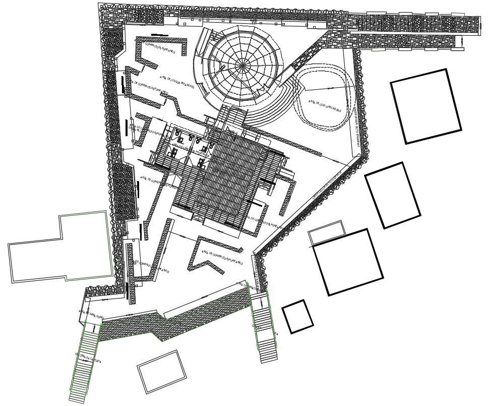 Museum plan CAD file download - Cadbull