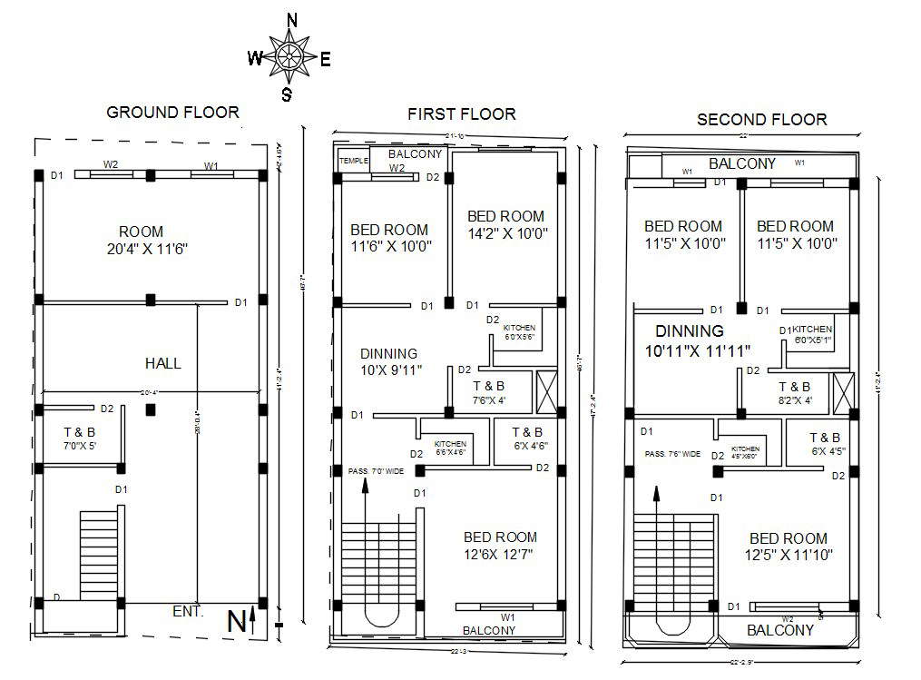 North Facing House Plan Tabitomo