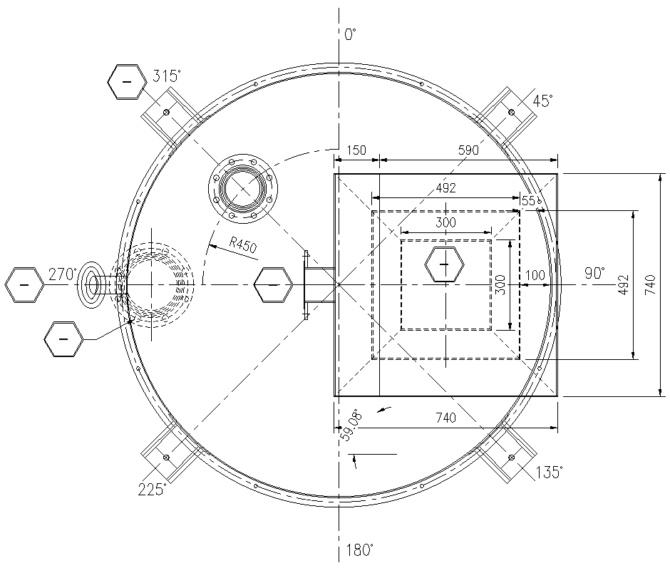 Nozzle Orientation Detail DWG AutoCAD file - Cadbull