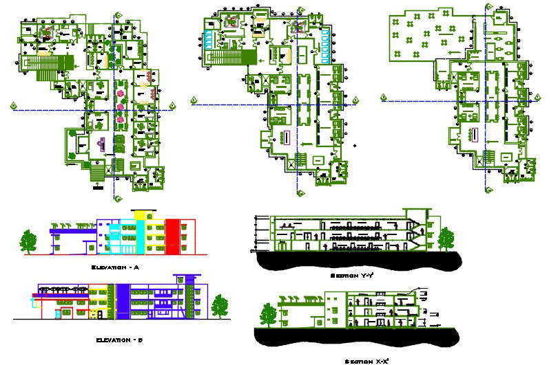 Nursing home with hospitalization facilities - Cadbull