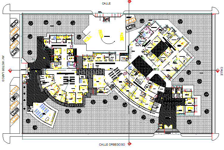 Obstetric surgical center of health plan detail dwg file - Cadbull