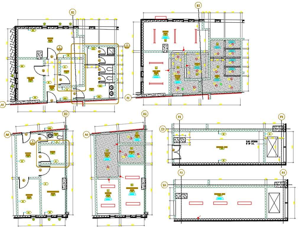Office Building Floor Plan AutoCAD File Cadbull