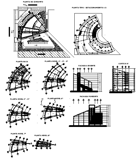 Office Building plan - Cadbull