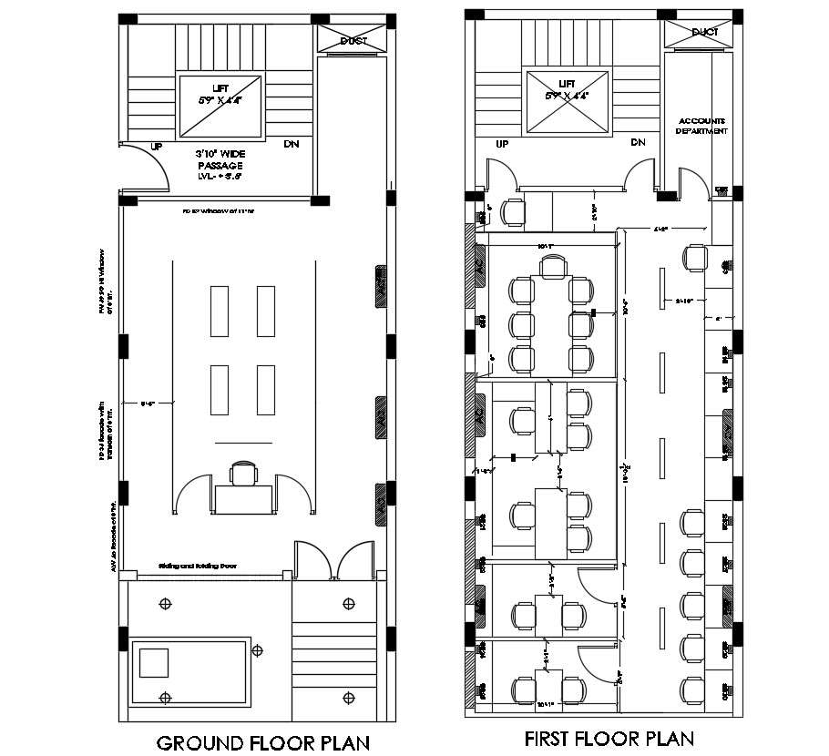 Office Floor Plan Layout CAD Design - Cadbull