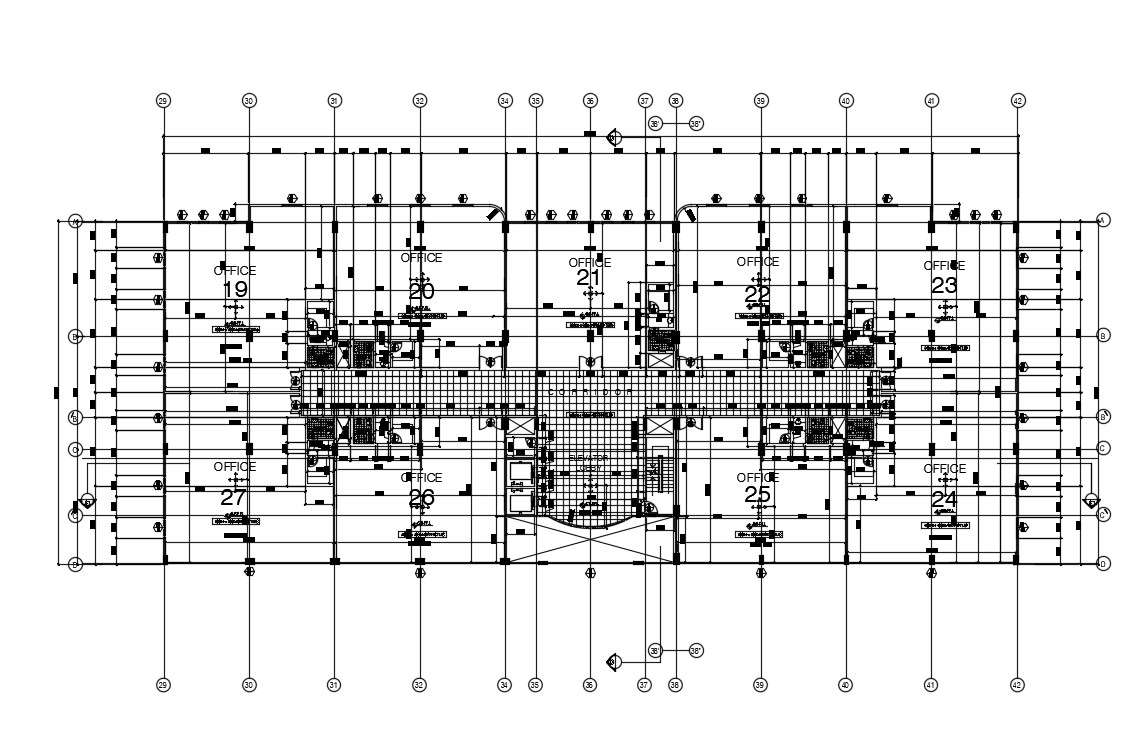 Office Layout Plan CAD File - Cadbull