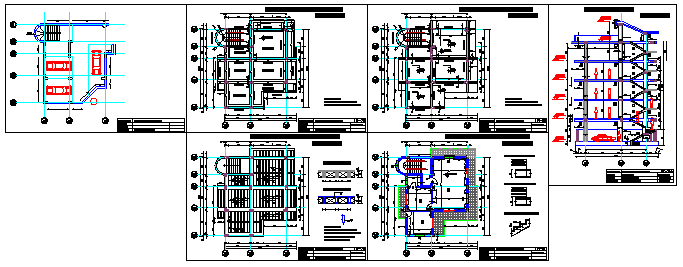 Office and apartment building design drawing - Cadbull