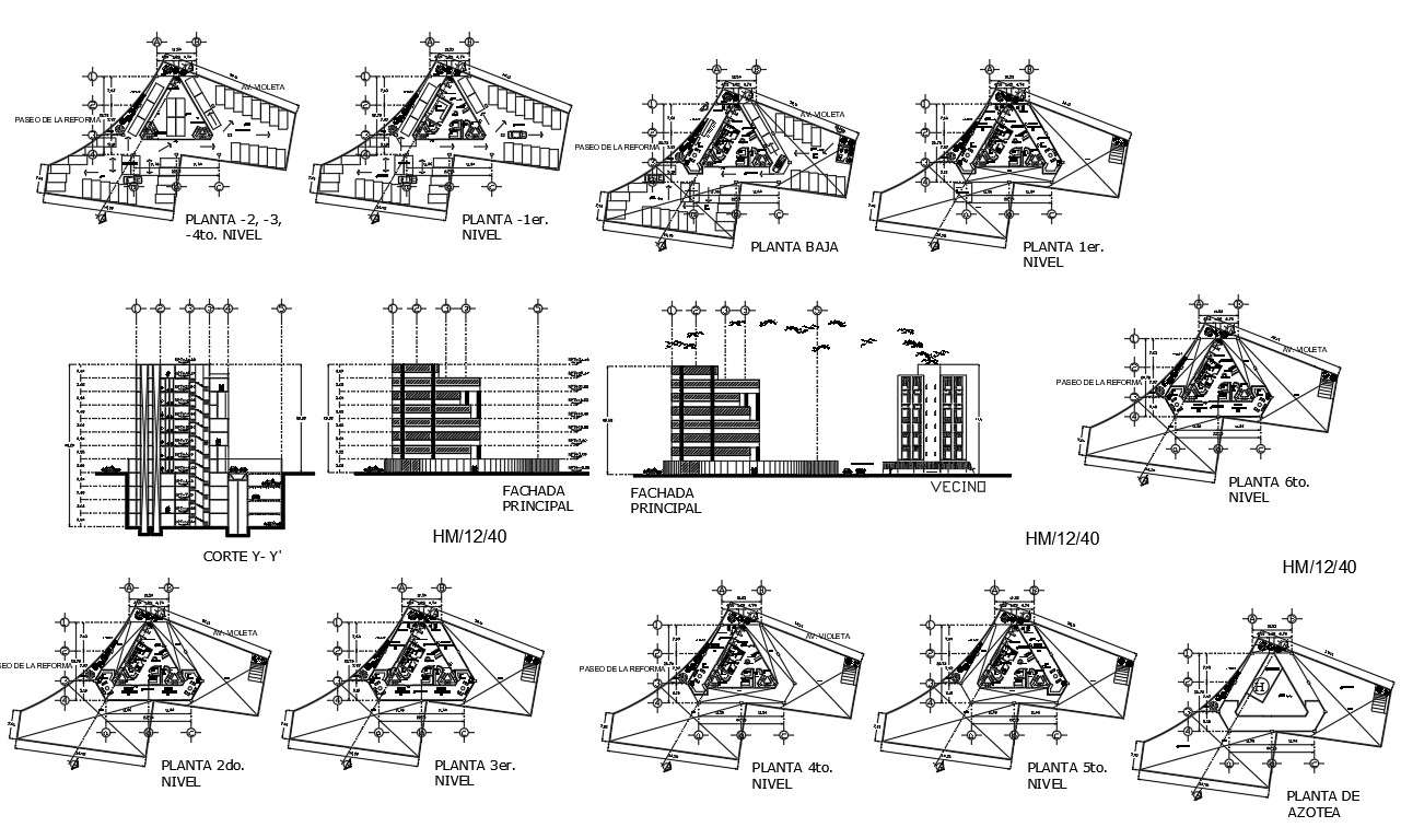 office-building-design-cadbull