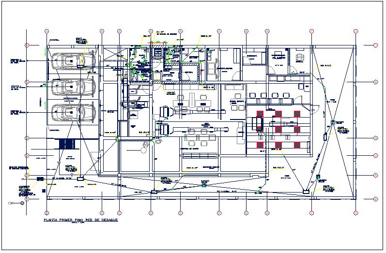 Office building plan detail dwg file - Cadbull