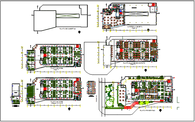 Office building plan detail dwg file - Cadbull