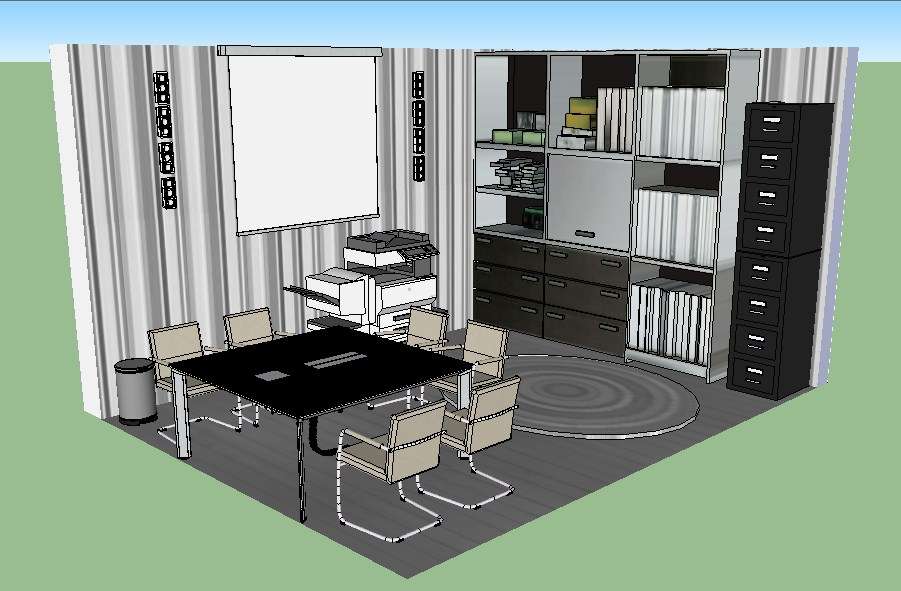 Office Cabin 3d Interior, Plan And Furniture Layout Cad Drawing Details Dwg File Wed Oct 2018 07 13 50 