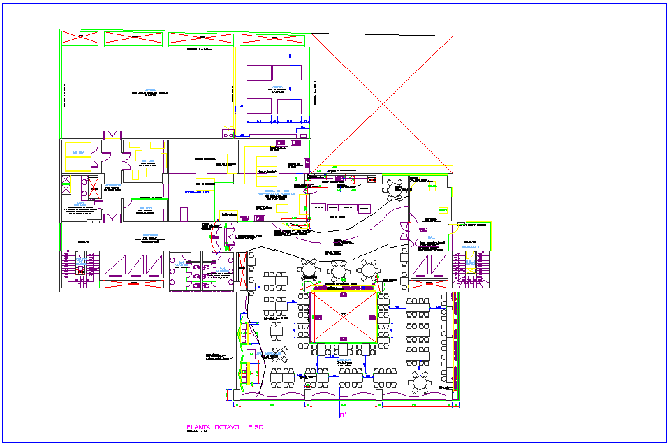 Office floor plan design for Washington dwg file - Cadbull