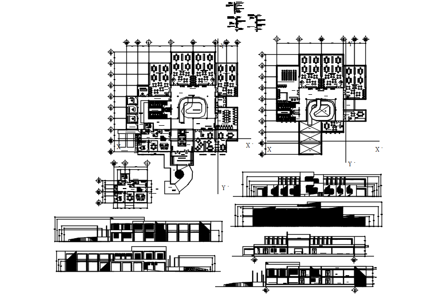 Office plan with furniture details in dwg file - Cadbull