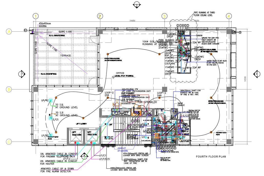 Famous Concept Autocad Floor Plan Plumbing Examples Images