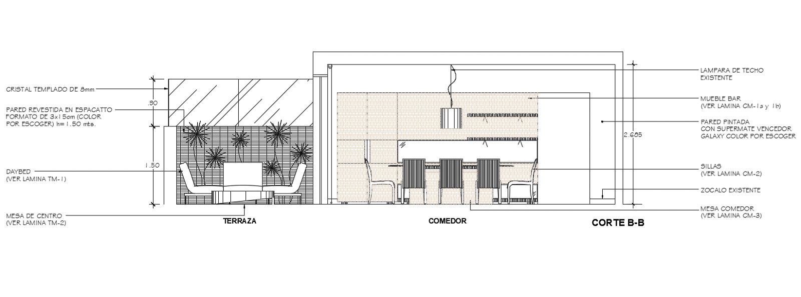 Office Interior Design Sectional Elevation AutoCAD Drawing ...