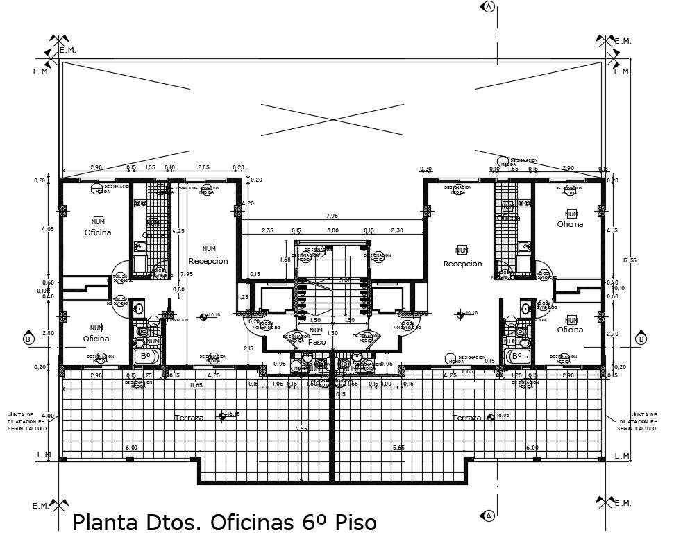 Office floor plan detail specified in this file. Download this 2d ...