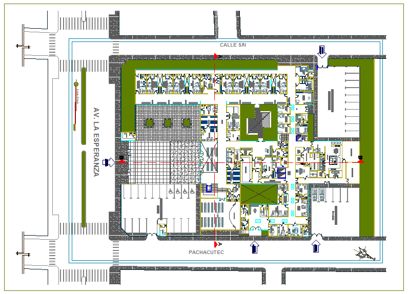 Oncology clinic design view of hospital - Cadbull