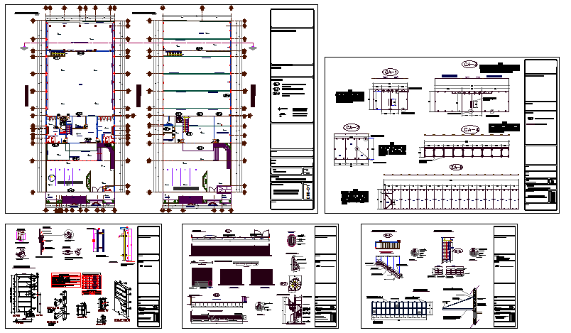 One family house architecture project details dwg file - Cadbull