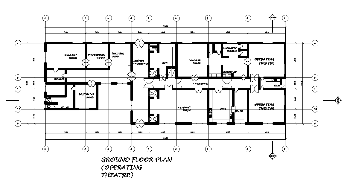 Operation Theatre Cad Block