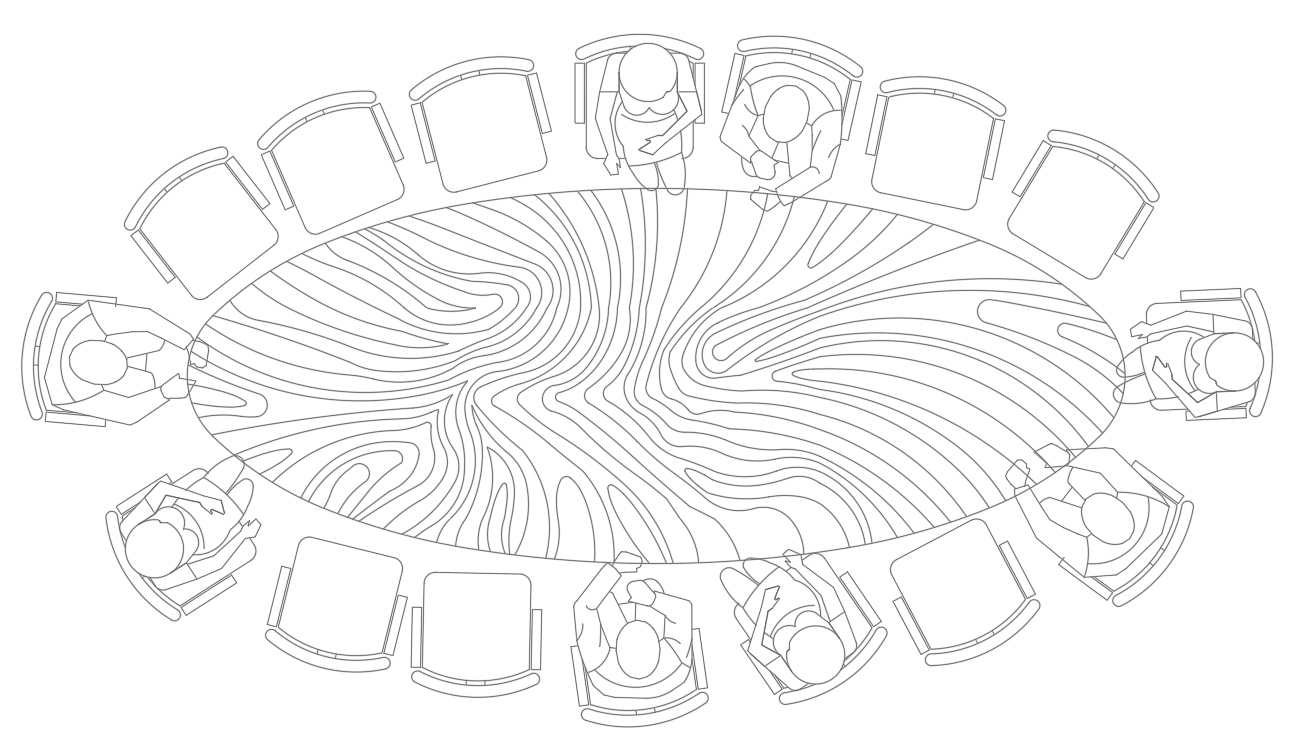 Oval Shape Table Office Furniture Blocks Layout 2D View DWG File - Cadbull