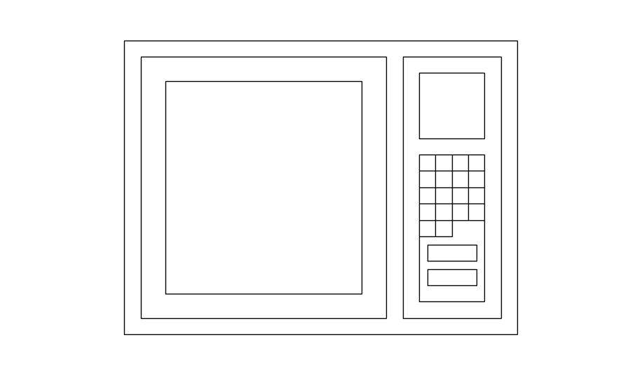 Oven details 2d cad blocks in AutoCAD, dwg file. - Cadbull