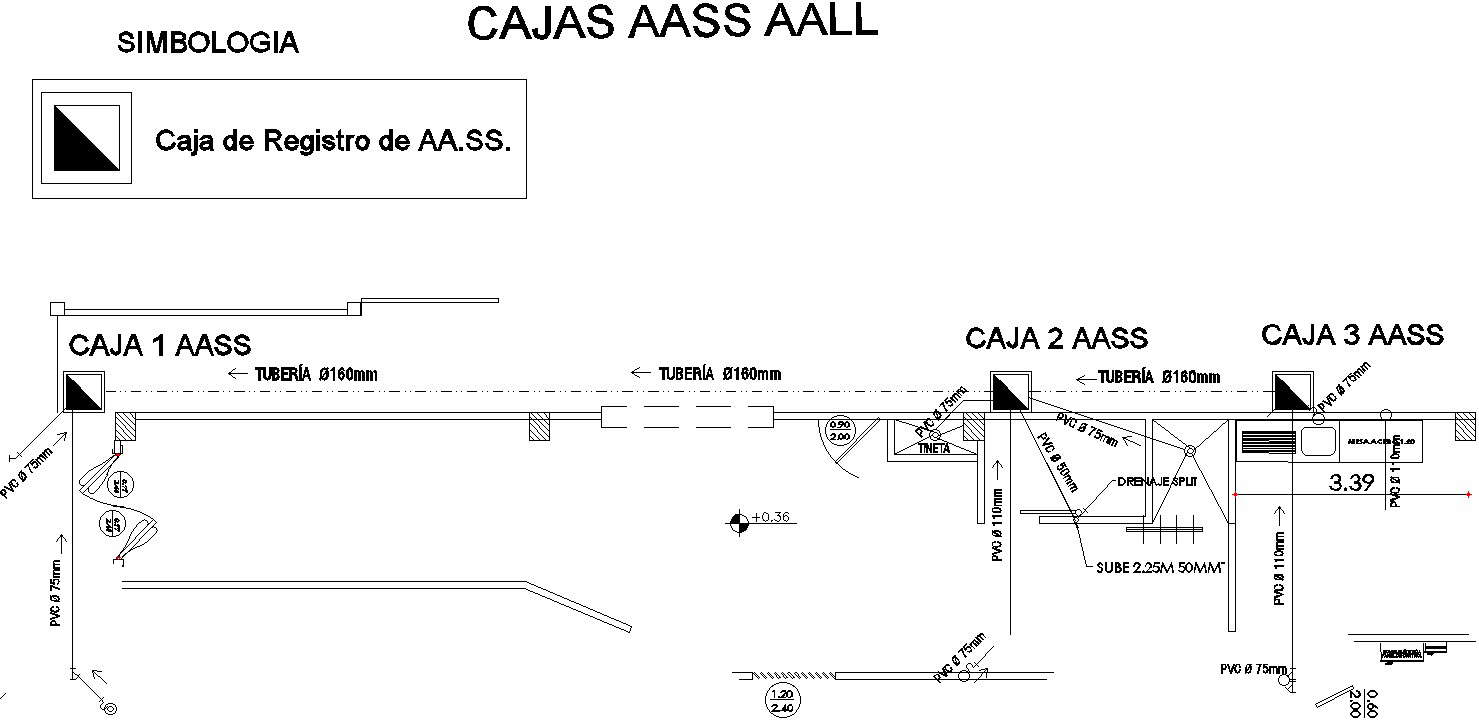 PVC pipe detail drawing - Cadbull