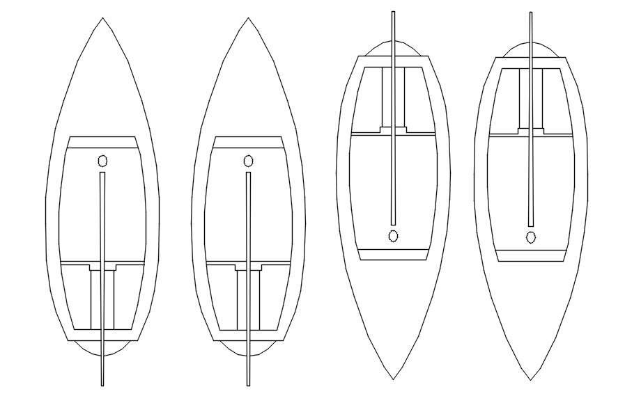 Paddle Boat In Detail Autocad Drawing Dwg File Cad File Cadbull