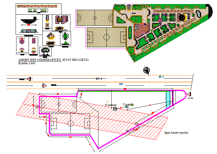 Park & Sport Center Architecture Design - Cadbull