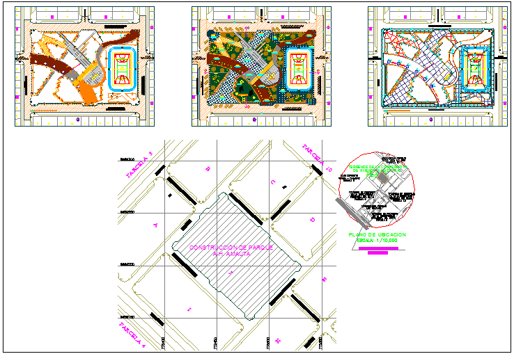 Park garden plan view detail dwg file - Cadbull