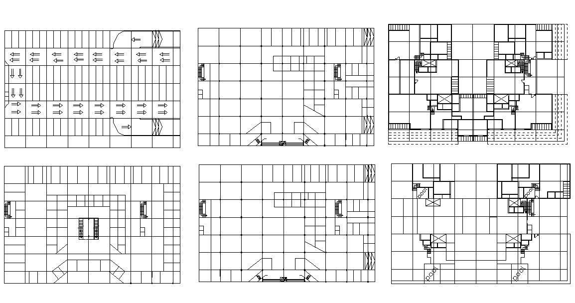 Parking Layout Plan AutoCAD File Free Download - Cadbull